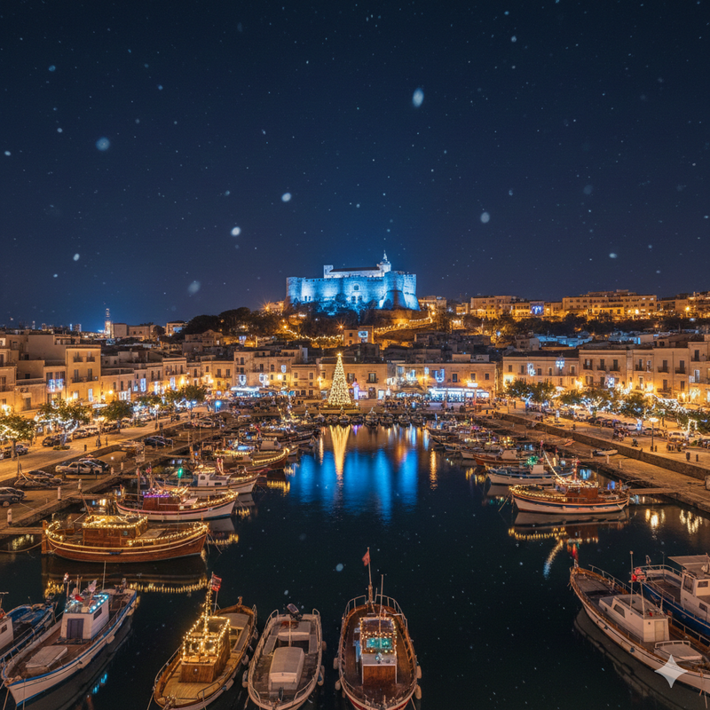 la magia del Natale a Castellammare del Golfo
