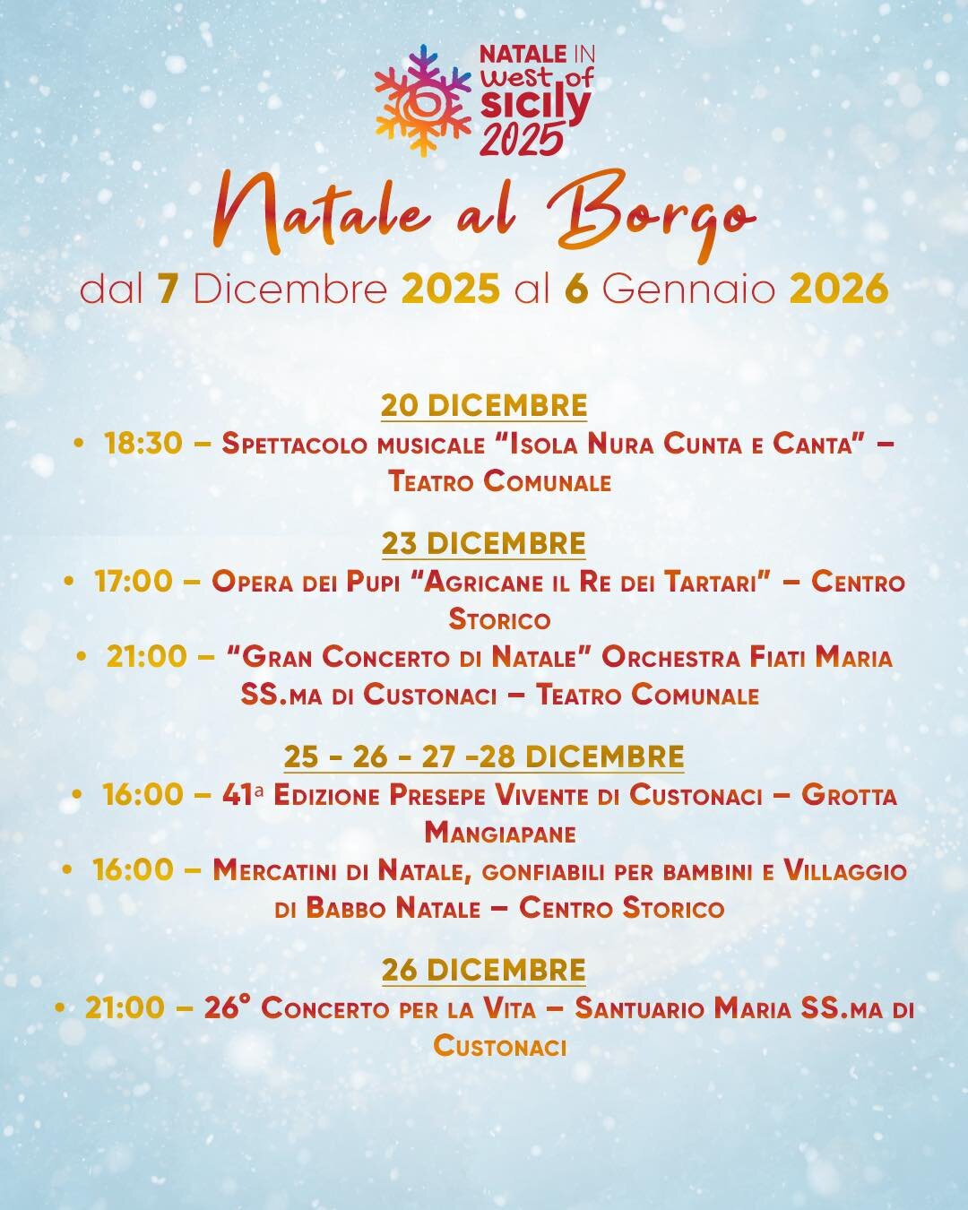 Natale a Custonaci 2025