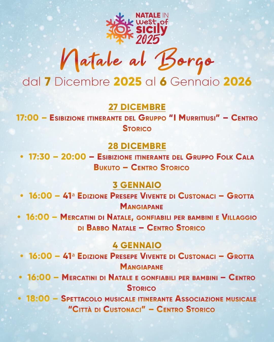 Natale a Custonaci 2025