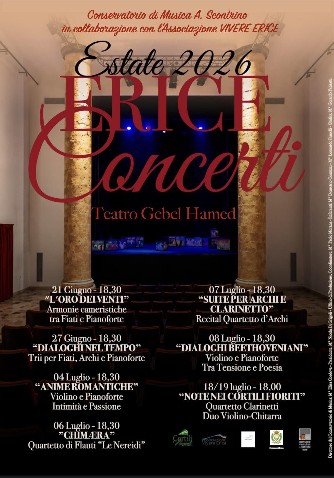 “Erice Concerti” al Teatro Gebel Hamed