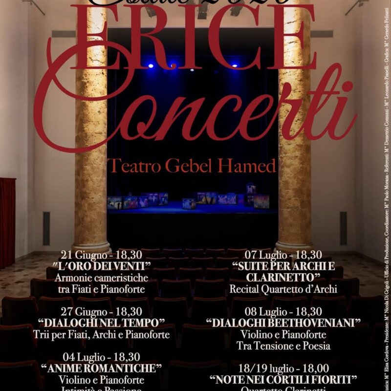 Estate 2026 A Erice: Torna La Rassegna “Erice Concerti” Al Teatro Gebel Hamed