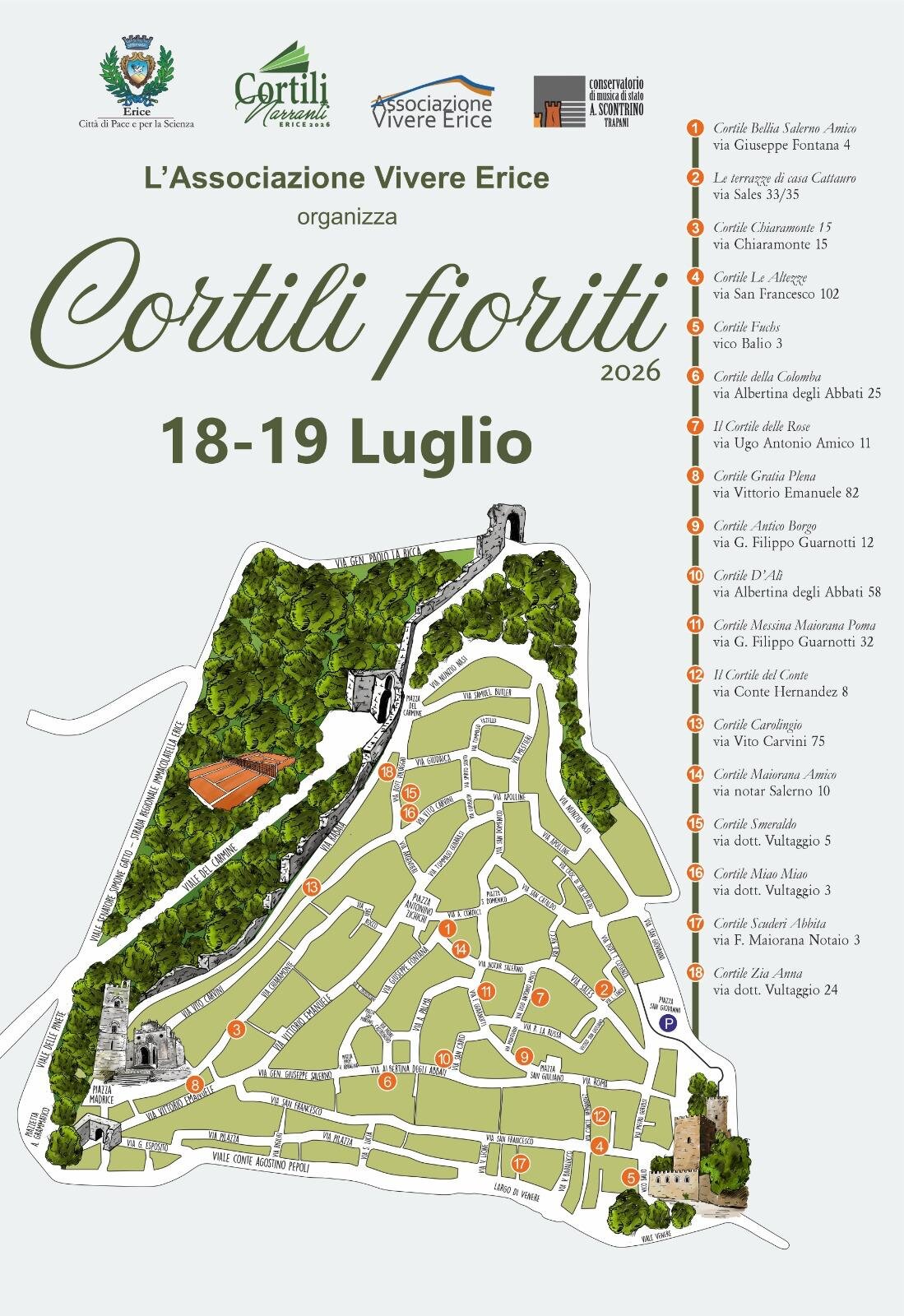 Cortili Fioriti 2026: Erice Sboccia Tra Storia, Musica E Giardini Nascosti