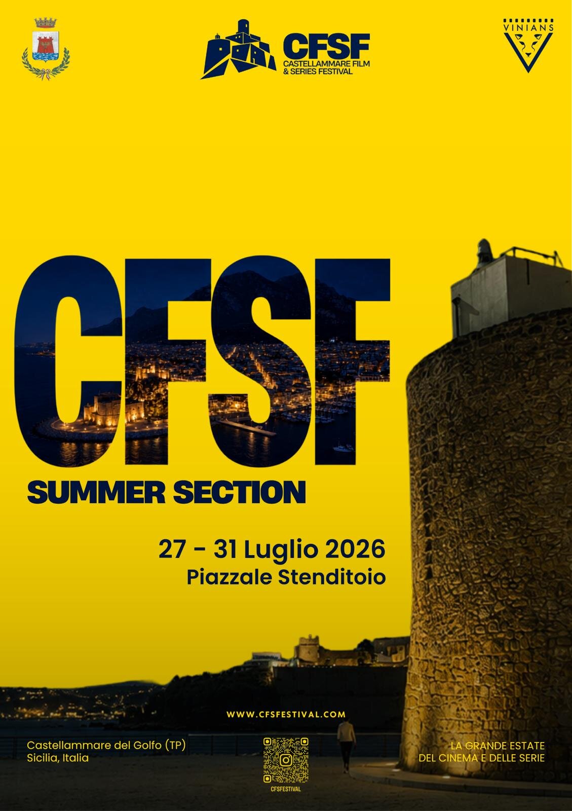 CFSF – Cinema Film & Series Festival: A Castellammare Del Golfo La Prima Edizione Dedicata Al Cinema E Alle Serie TV