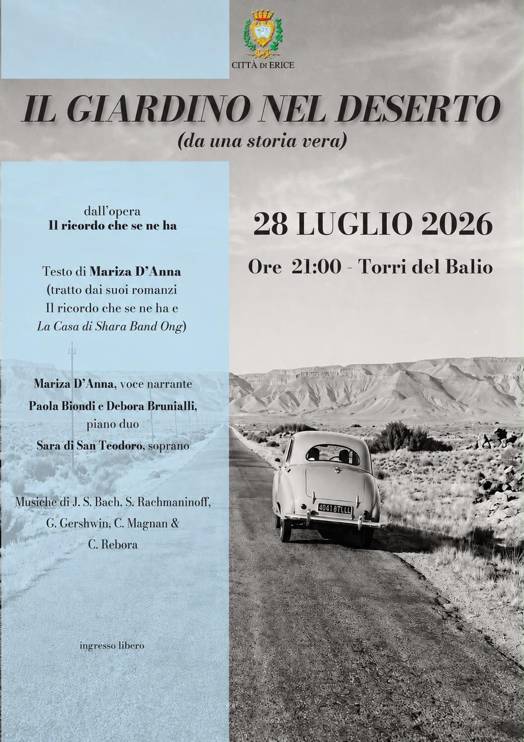 Concerto Narrato    Il Giardino Nel Deserto   Selinunte