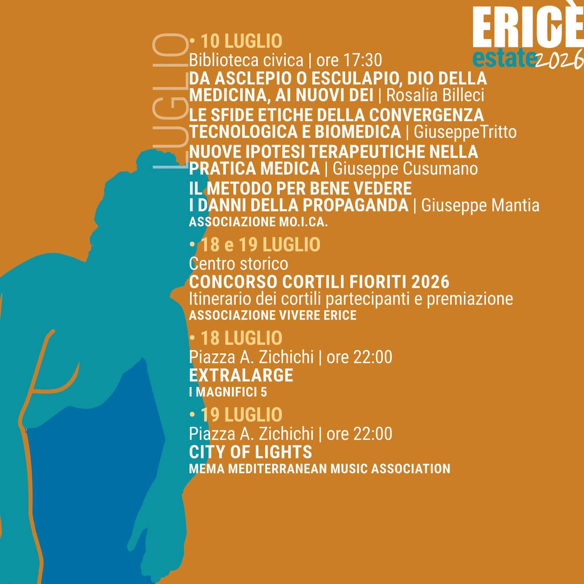 Erice Estate 2026: Il Programma Completo Degli Eventi Tra Cultura, Musica, Teatro, Cinema, Sport E Tradizioni
