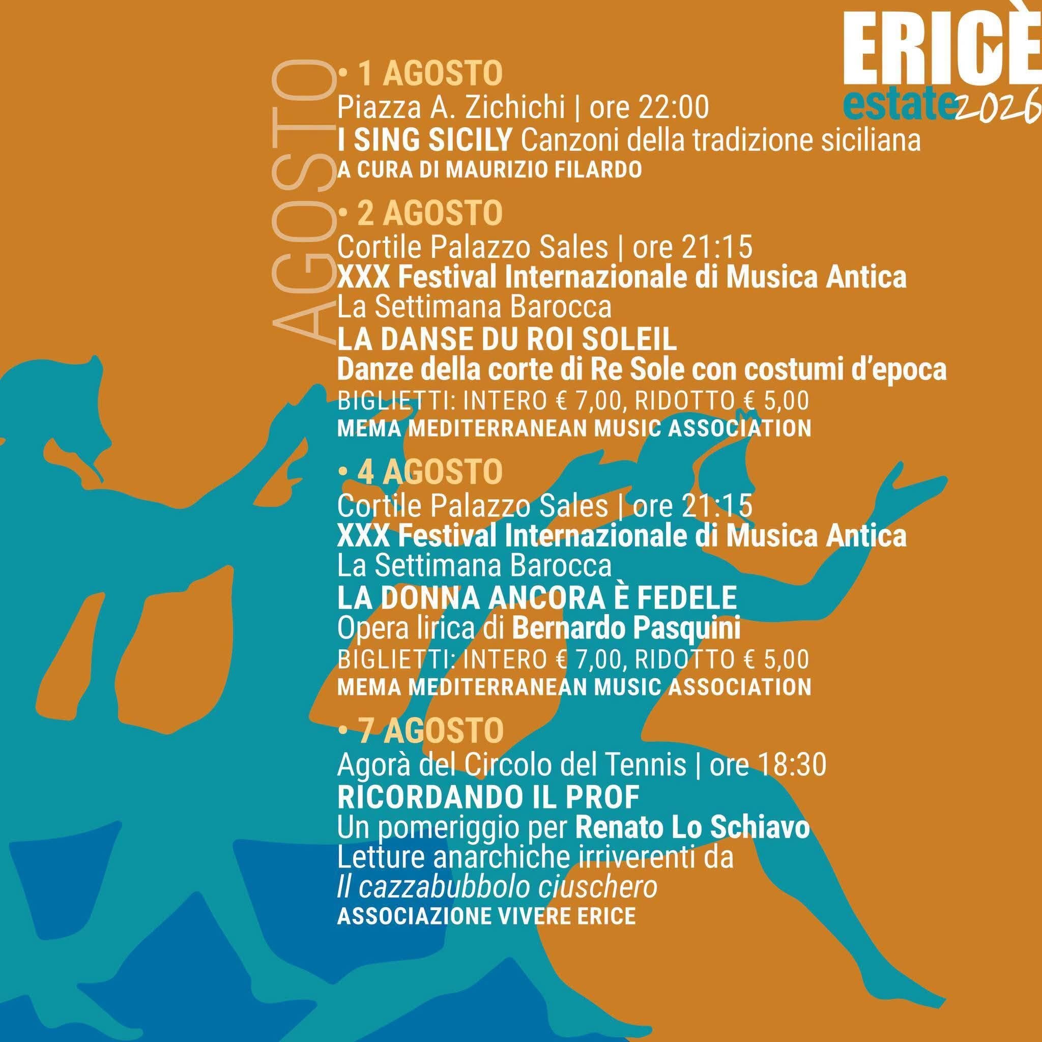 Erice Estate 2026: Il Programma Completo Degli Eventi Tra Cultura, Musica, Teatro, Cinema, Sport E Tradizioni