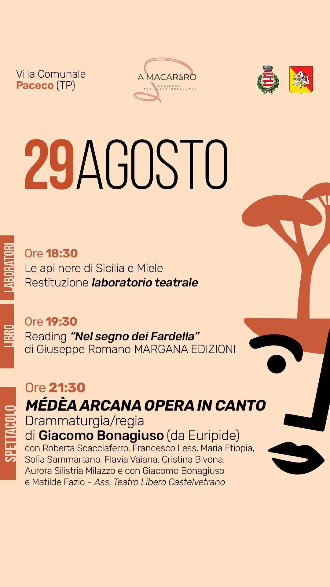 A Macaràro 2026: A Paceco Cinque Giorni Tra Teatro, Libri, Laboratori E Cultura Dal 26 Al 30 Agosto