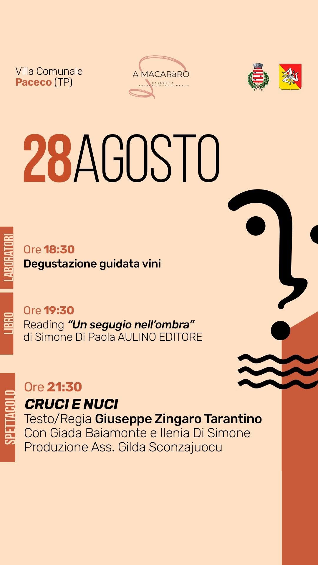 A Macaràro 2026: A Paceco Cinque Giorni Tra Teatro, Libri, Laboratori E Cultura Dal 26 Al 30 Agosto