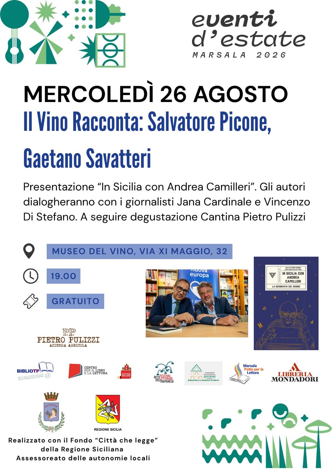 Il Vino Racconta 2026: Tre Incontri Con Gli Autori Al Museo Del Vino Di Marsala