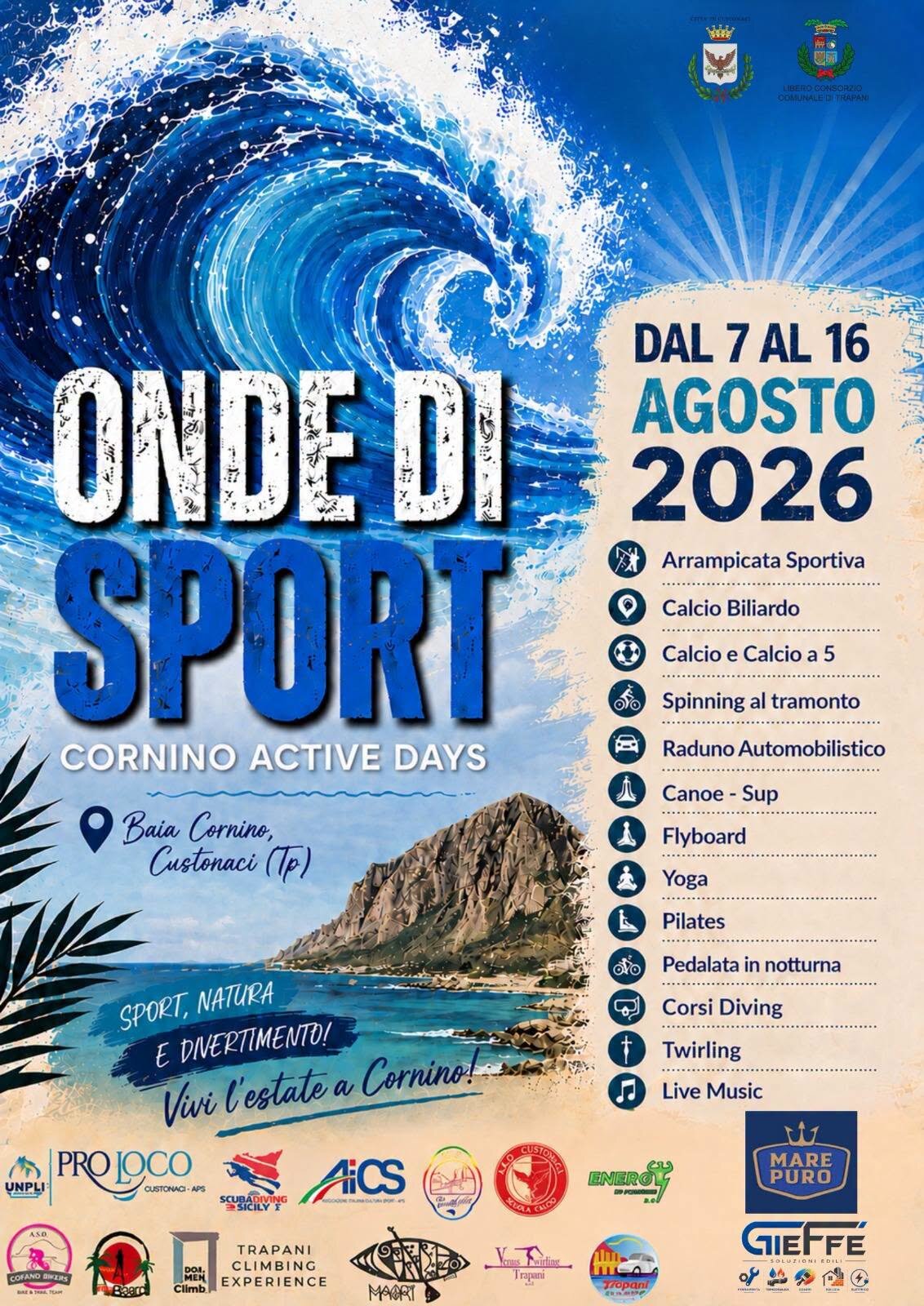 Onde Di Sport 2026: Dieci Giorni Di Sport, Mare E Divertimento A Cornino