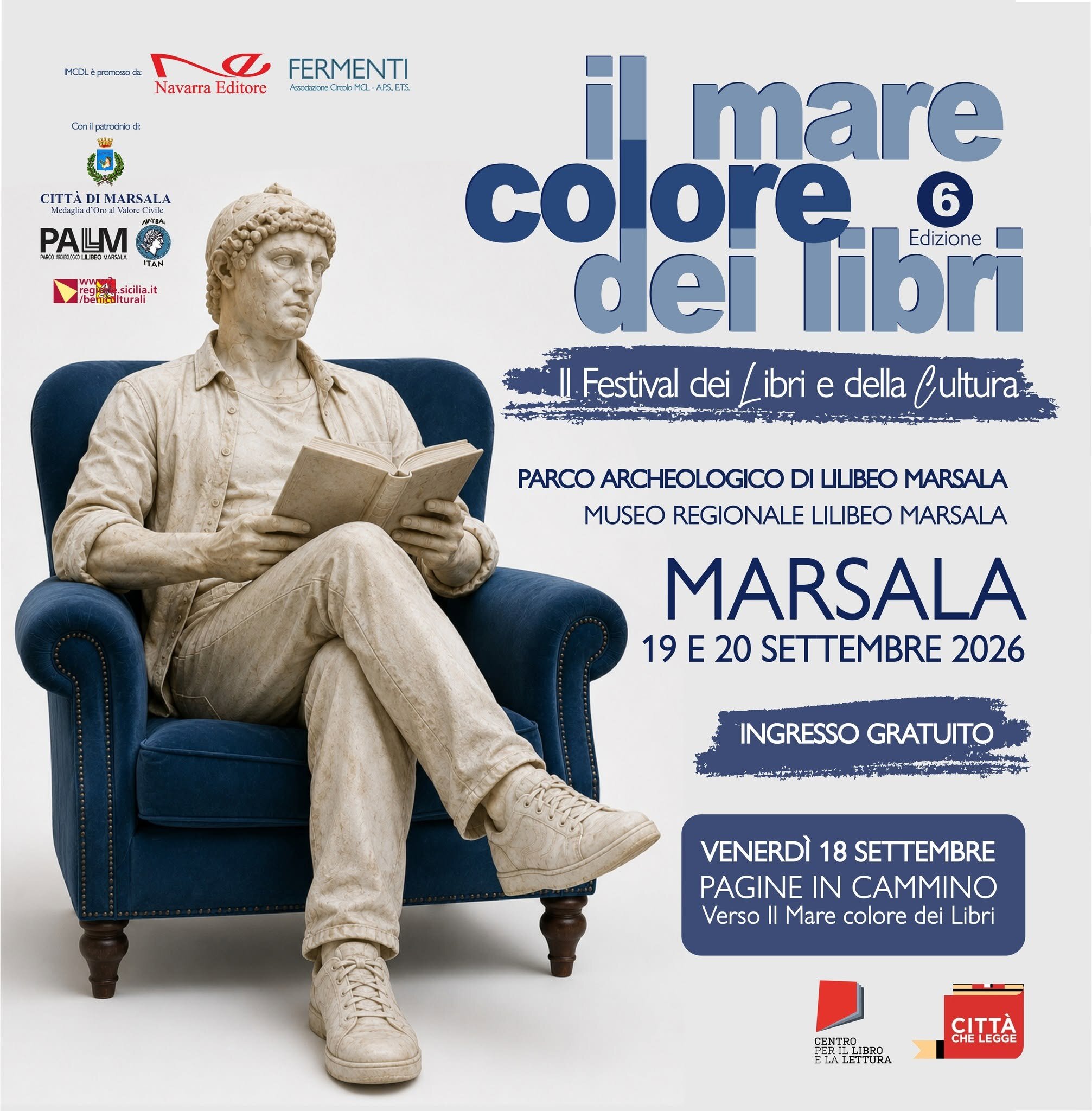 Il Mare Colore Dei Libri 2026: A Marsala Torna Il Festival Dei Libri E Della Cultura