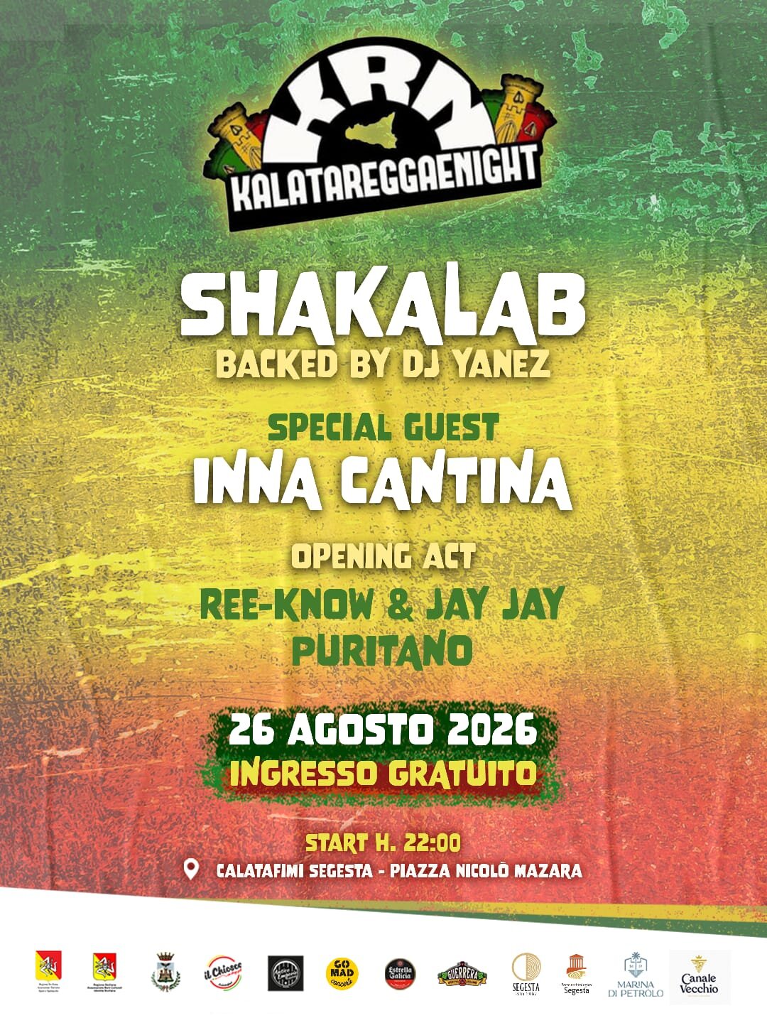 Kalata Reggae Night 2026: A Calatafimi Segesta Una Notte A Ritmo Di Reggae