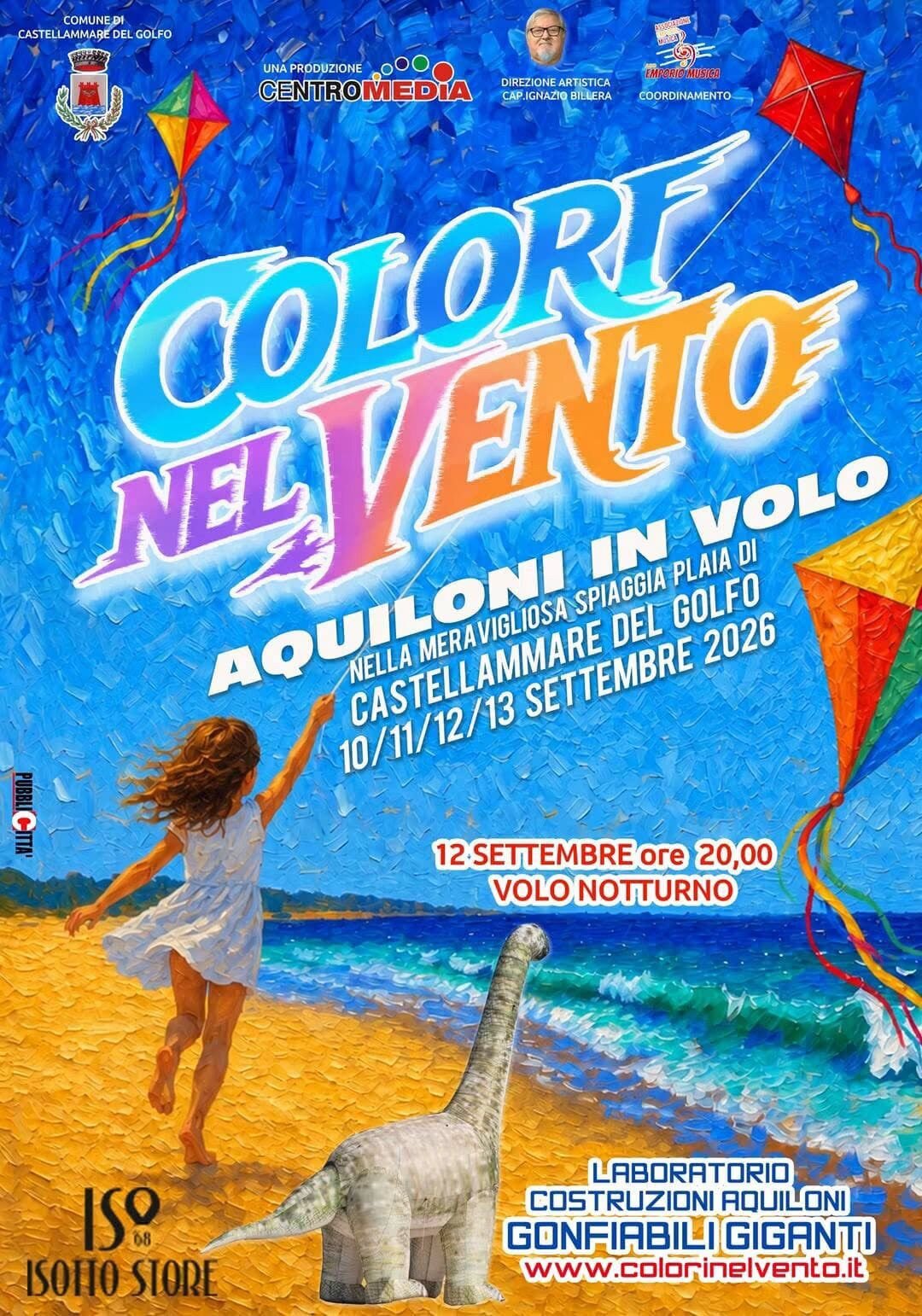 Colori Nel Vento 2026: Quattro Giorni Di Aquiloni Sulla Spiaggia Di Castellammare Del Golfo