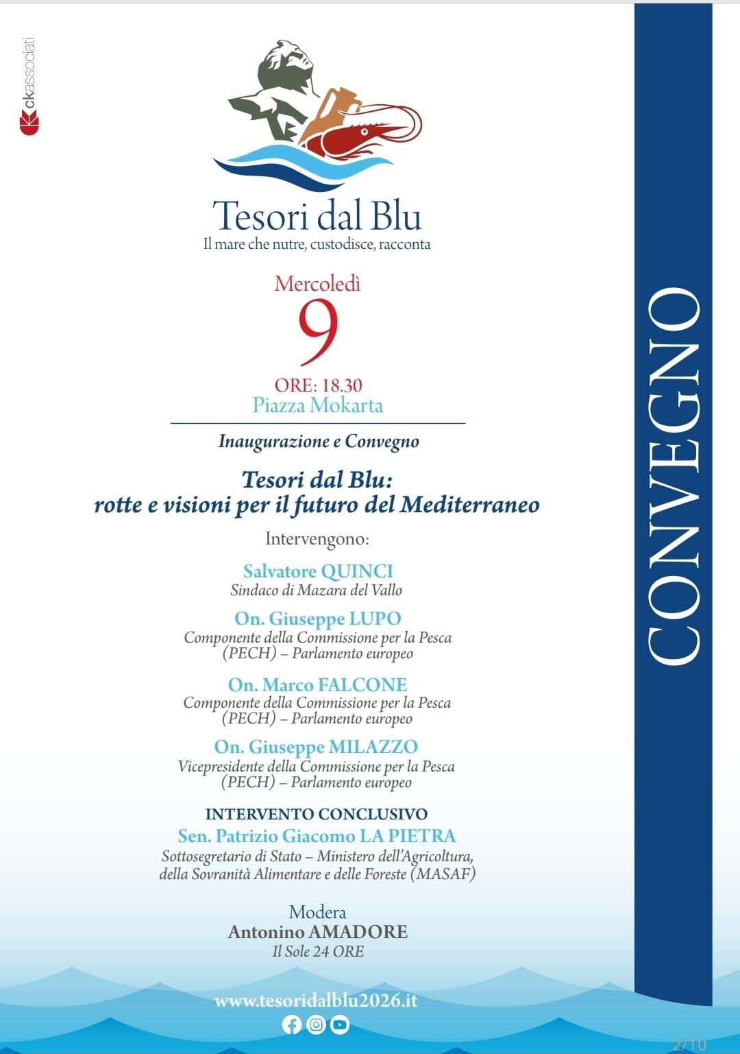 Tesori Dal Blu: A Mazara Del Vallo Tre Giorni Dedicati Al Mare, Alla Pesca E Alla Cultura Mediterranea