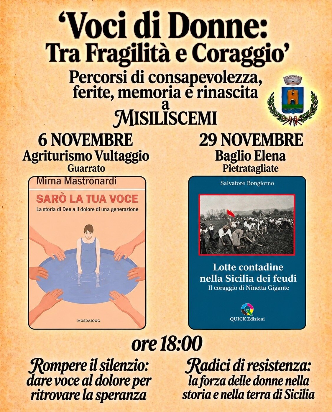 A Misiliscemi Due Appuntamenti Per Riflettere Su Memoria, Salute Mentale E Rinascita